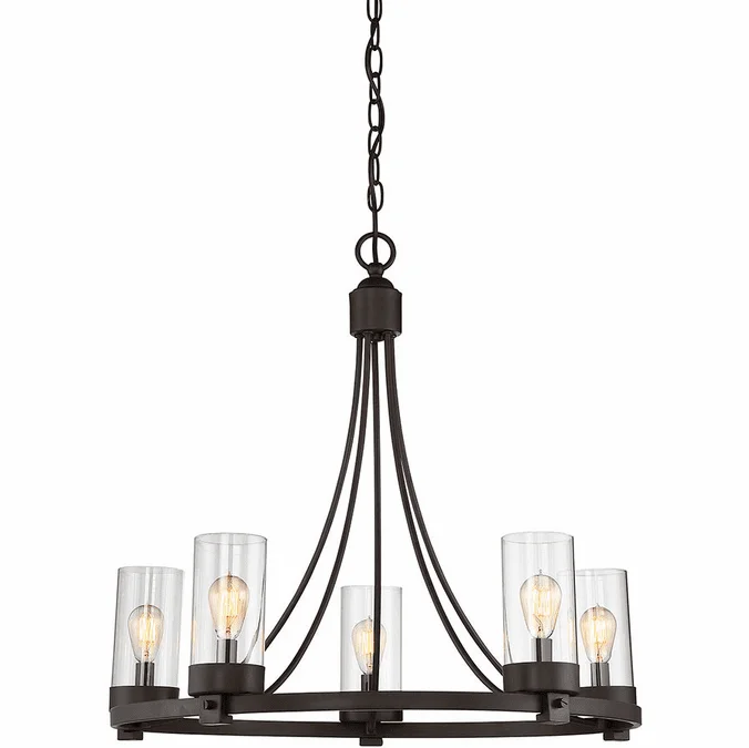 Meridian M10018ORB Modern Oil Rubbed Bronze Chandelier Lighting