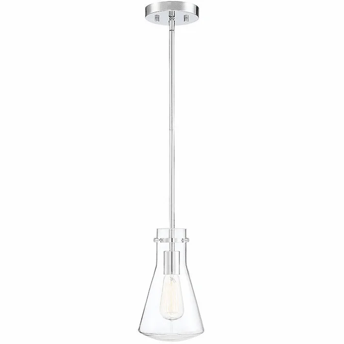 Meridian M70063CH Contemporary Chrome Mini Hanging Pendant Lighting