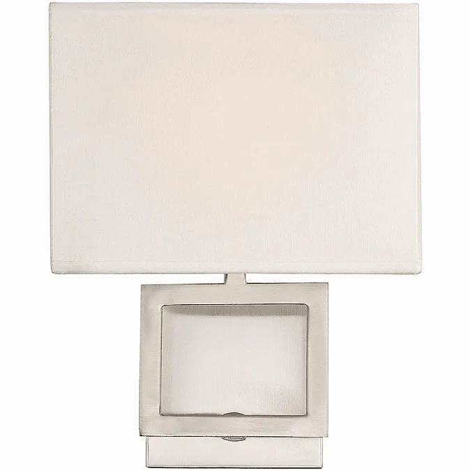 Meridian M90009BN Modern Brushed Nickel Wall Sconce Light