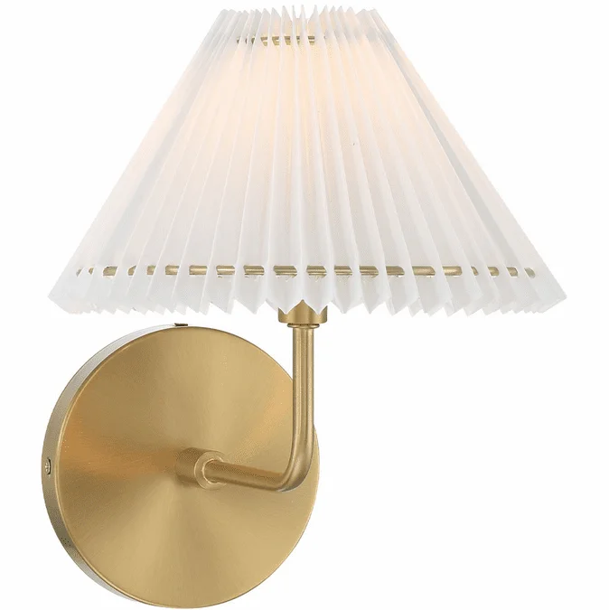 Meridian M90105NB Natural Brass Lighting Sconce