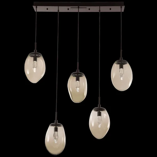 Meteo Linear 5pc Multi-Pendant (1289|PLB0067-05-BS-GC-C01-L1)