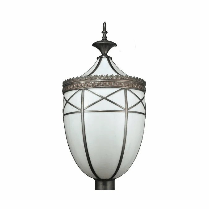 Meyda Custom 109139 Borough Hall Craftsman Brown Post Lighting