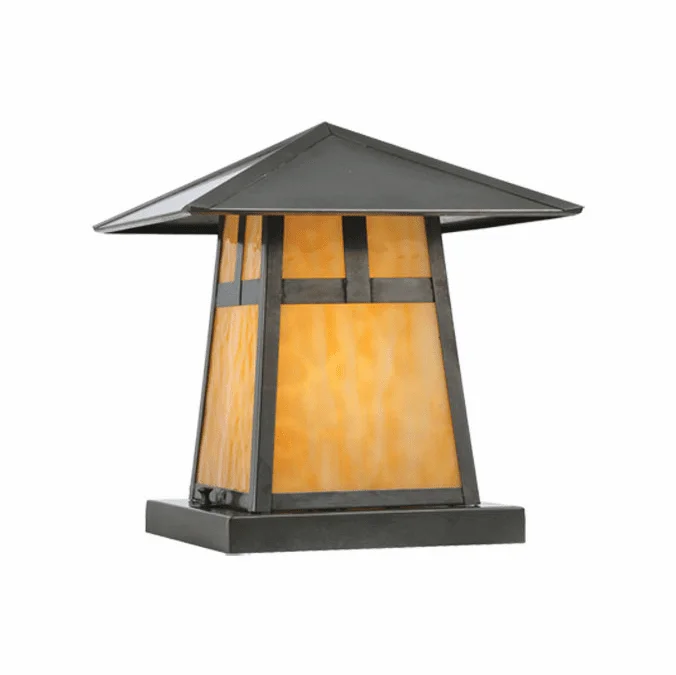 Meyda Custom 111022 Square Stillwater T Mission Craftsman Style 12 Inch Tall Pier Mount