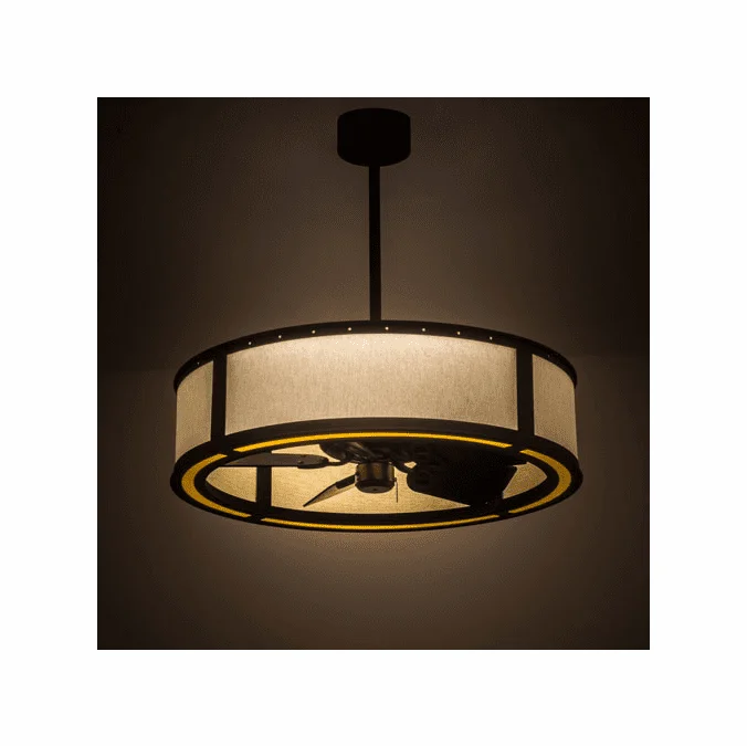 Meyda Custom 133804 Maplewood Oil Rubbed Bronze LED Chandel-Air Ceiling Fan