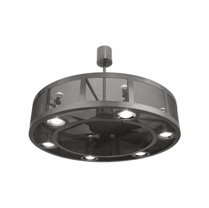 Meyda Custom 157930 Paloma Golpe Modern Bronze Metallic LED 48″ Chandel-Air Ceiling Fan