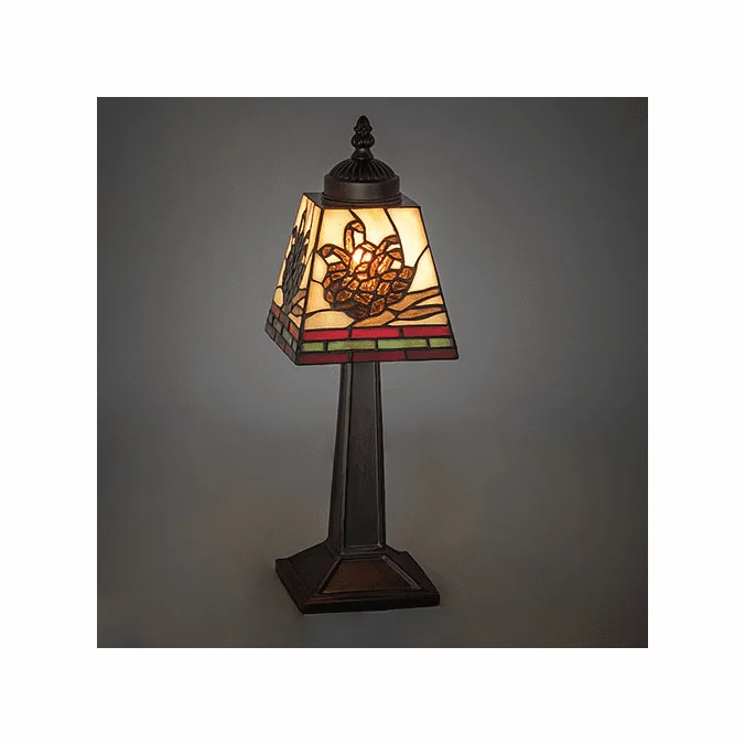 Meyda Lighting 262792 Pine Branch Tiffany Side Table Lamp