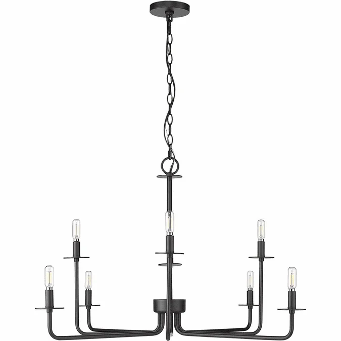 Millennium 12508-MB Marceline Modern Matte Black Hanging Chandelier