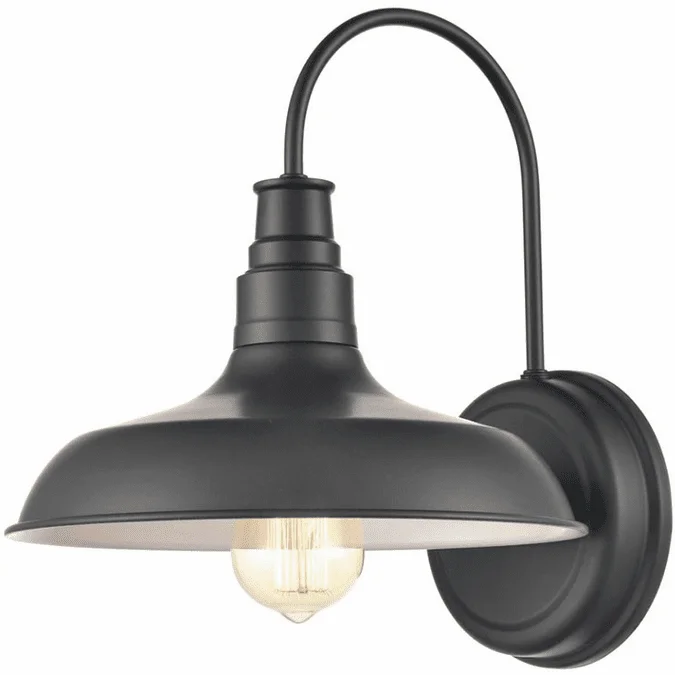 Millennium 2901-PBK Powder Coat Black Outdoor 13″ Wall Sconce