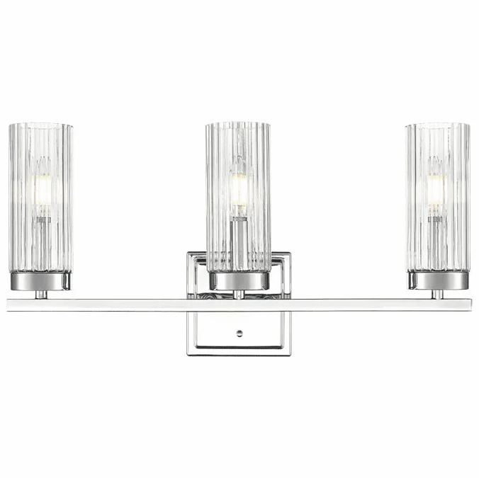 Millennium 46003-CH Iversen Contemporary Polished Chrome 3-Light Bath Lighting Sconce