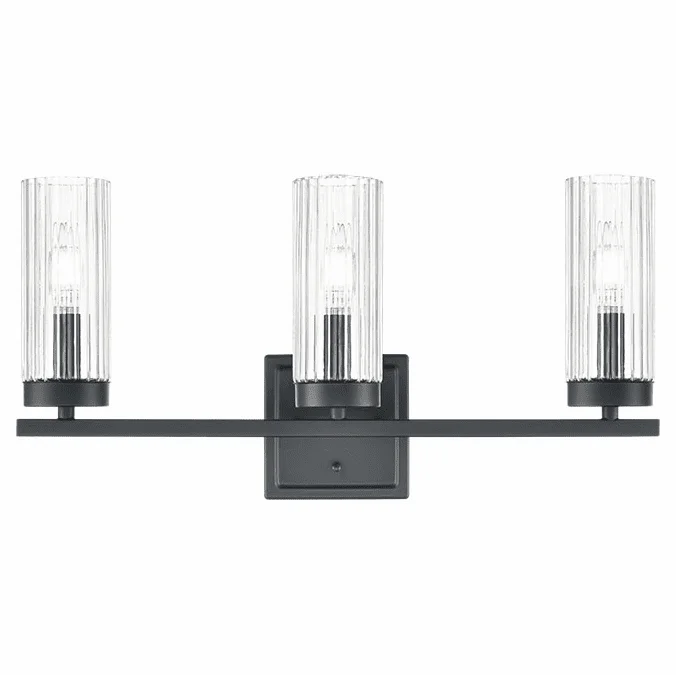 Millennium 46003-MB Iversen Modern Matte Black 3-Light Vanity Light