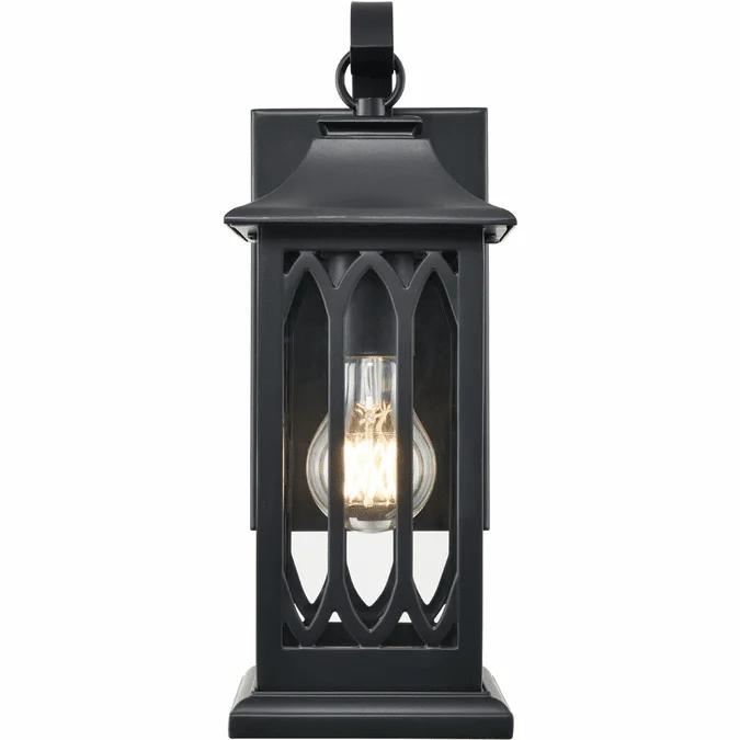 Millennium 88101-PBK Mallorey Powder Coated Black Exterior Light Sconce