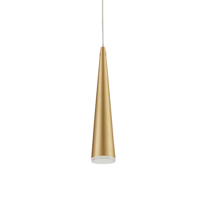 Mina LED Pendant in Brushed Gold (347|401214BG-LED)