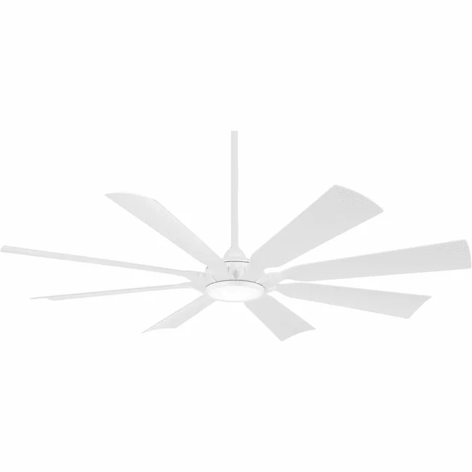 Minka Aire F756L-WHF Future Modern Flat White LED 65″ Ceiling Fan