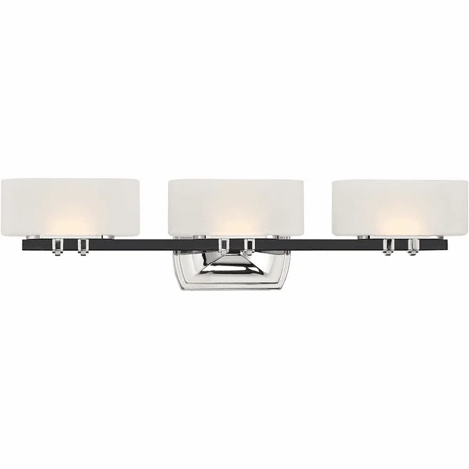 Minka Lavery 3013-572-L Drury Contemporary Polished Nickel LED 3-Light Vanity Light