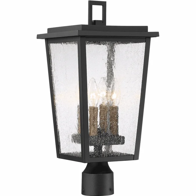Minka Lavery 72756-66G Cantebury Contemporary Coal w/ Gold Exterior Post Lamp