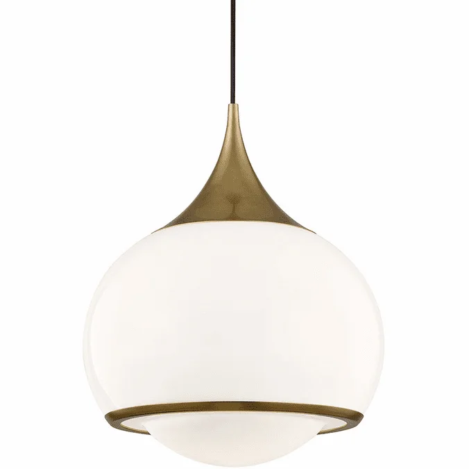 Mitzi H281701L-AGB Reese Modern Aged Brass Drop Lighting