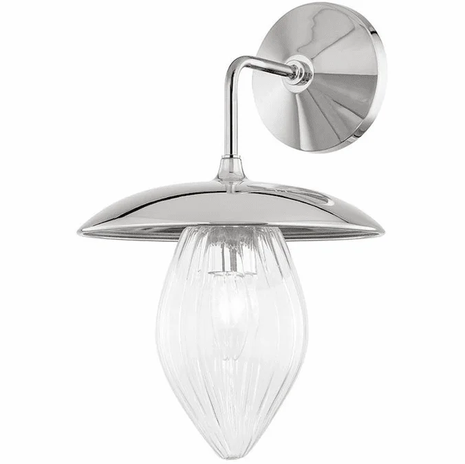 Mitzi H365101-PN Lana Contemporary Polished Nickel 9″ Lighting Sconce