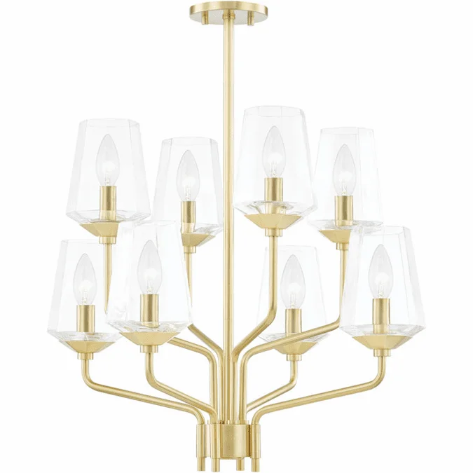 Mitzi H420808-AGB Kayla Modern Aged Brass Flush Mount Lighting