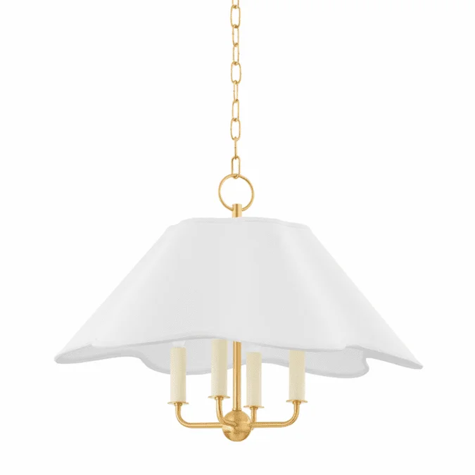 Mitzi H749804-AGB Rosanna Aged Brass Pendant Lighting Fixture