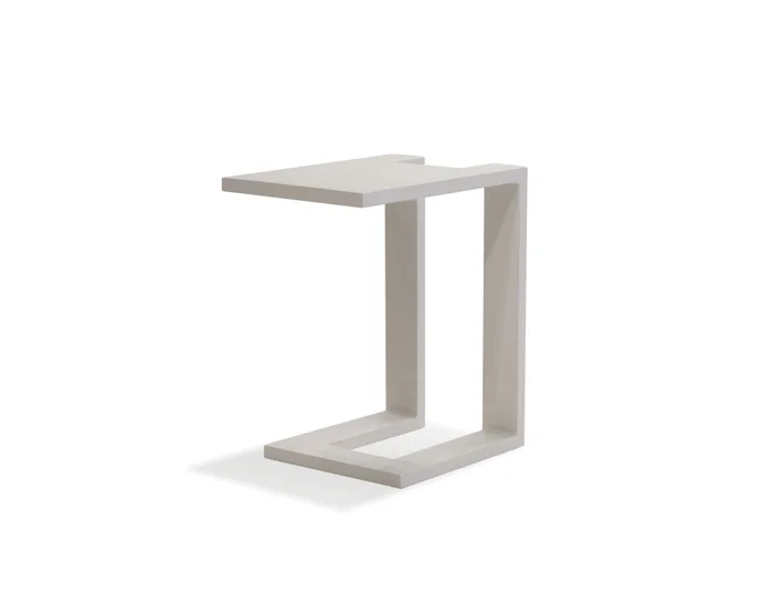 Mobital Ambleside End Table White Aluminum Indoor-Outdoor WEN-AMBL-ALUM-WHITE