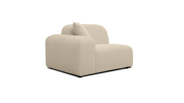 Mobital Arcos LAF Chair Frost Beige Teddy Fabric SEC-ARCO-FROB-LAF