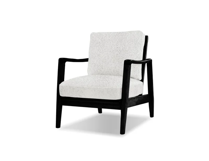 Mobital CRAFtsman Lounge Chair Vanilla Bean Fabric Fabric/Black Ash Wood Frame LCH-CRAF-BLAC-VABE