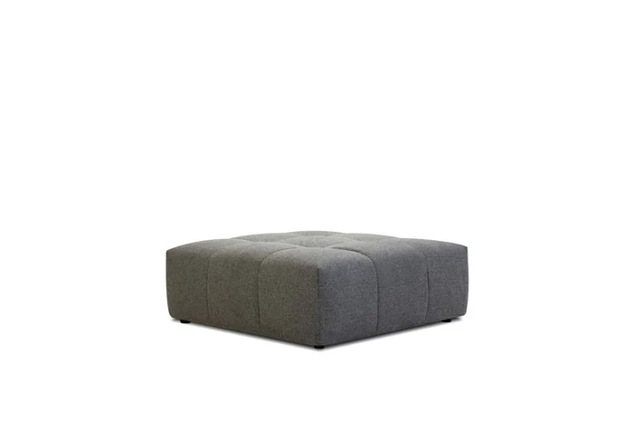 Mobital Mallow Otttoman Smoke Grey Chenille Fabric SEC-MALL-SMOK-OTTOM