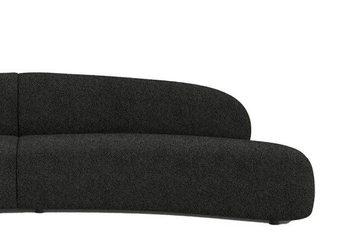 Mobital Moritz 2 Seater No Arm RSF Licorice Boucle Fabric SEC-MORI-LICO-2SEAR