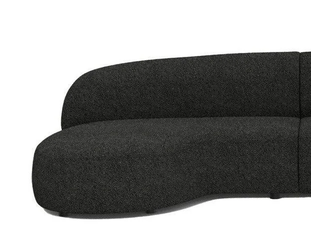 Mobital Moritz Chaise LSF Licorice Boucle Fabric SEC-MORI-LICO-CHAFL