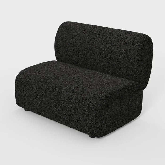 Mobital Moritz Sectional Armless Piece Licorice Boucle Fabric SEC-MORI-LICO-ARMLE