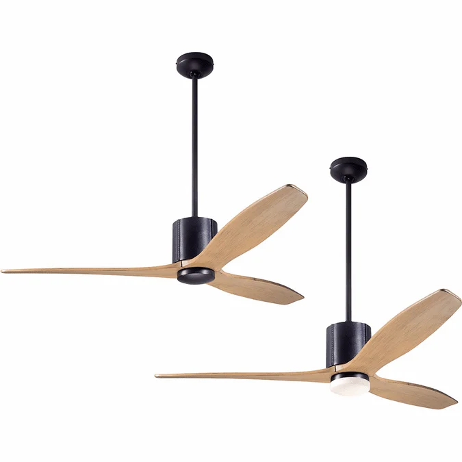 Modern Fan Company LLX-DBBK-54-MP LeatherLuxe DC Contemporary Dark Bronze with Black Leather LED 54″ Home Ceiling Fan