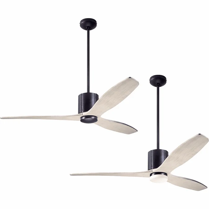 Modern Fan Company LLX-DBBK-54-WW LeatherLuxe DC Modern Dark Bronze with Black Leather LED 54″ Ceiling Fan