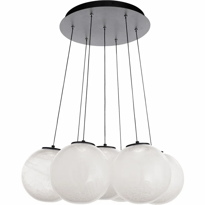 Modern Forms PD-28807-BK Cosmic Black LED Multi Pendant Lamp