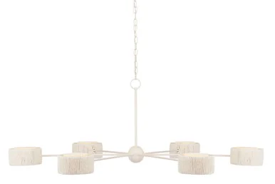 Monreale Collection Six Light Chandelier in White (142|9000-0865)