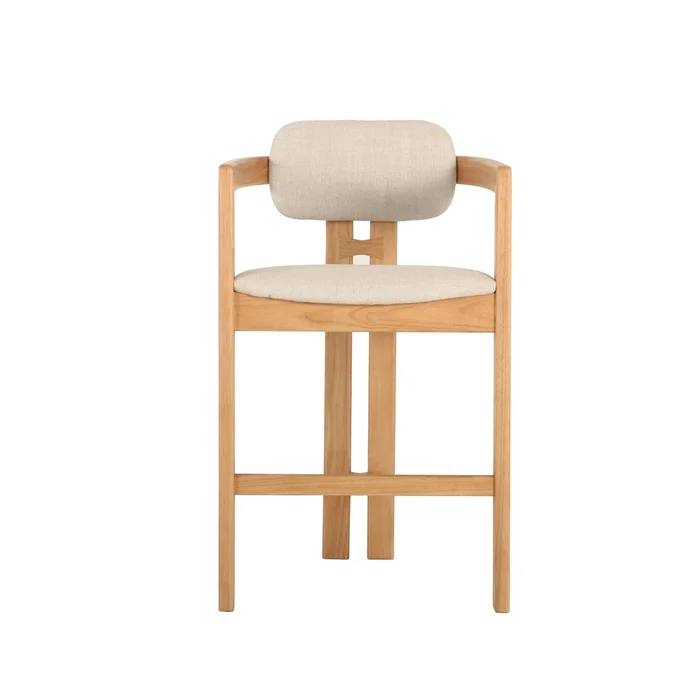 monterrey counter stool – cream tweed