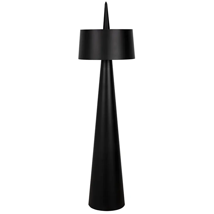 moray floor lamp, black steel