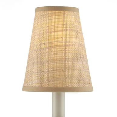 Natural Grasscloth Collection Chandelier Shade in Natural (142|0900-0027)