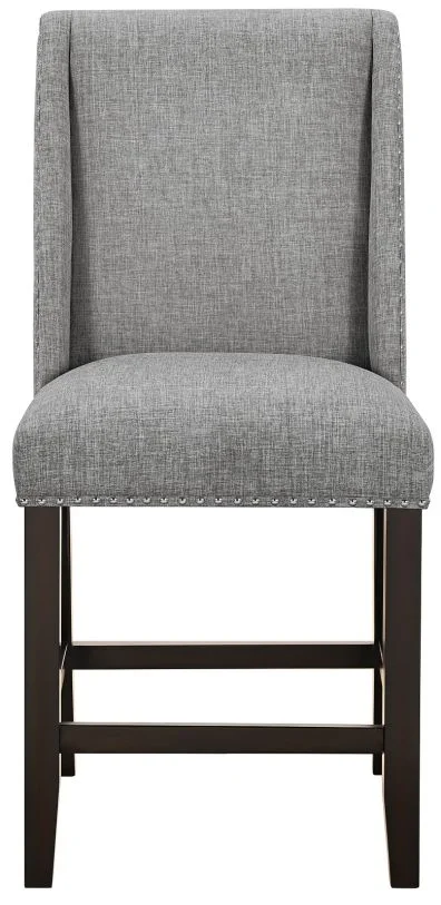 New Classic Furniture Faust Counter Chair in Gray D1221-22 (Set of 2)