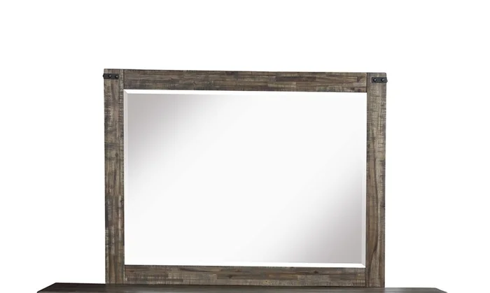 New Classic Furniture Galleon Mirror in Weathered Walnut B1111-060 PROMO