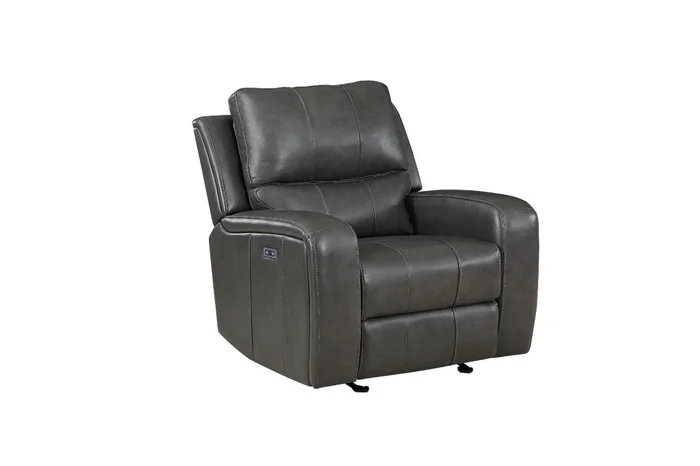 New Classic Furniture Linton Glider Recliner with Power Footrest in Gray L1721-13P1-DGR PROMO
