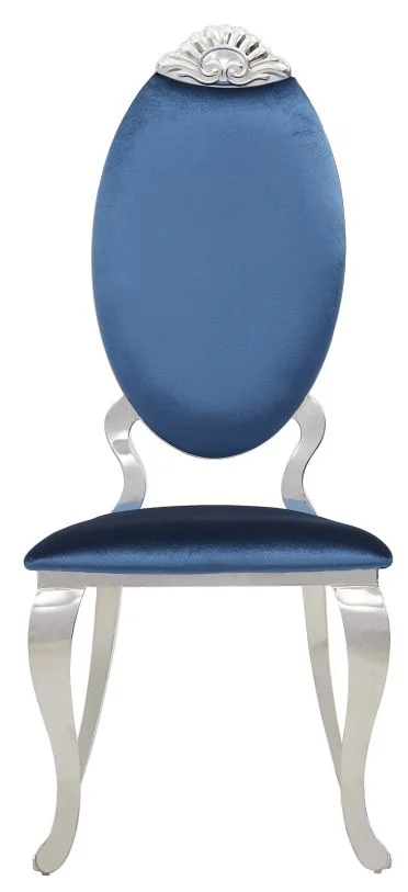 New Classic Furniture Tempest Medallion Back Dining Chair in Blue D617-200-BLU (Set of 2) PROMO