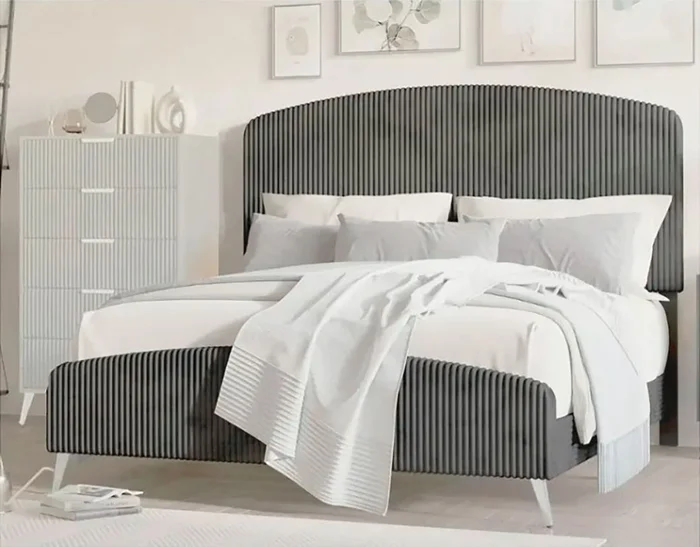 New Classic Kailani Queen Panel Bed in Gray