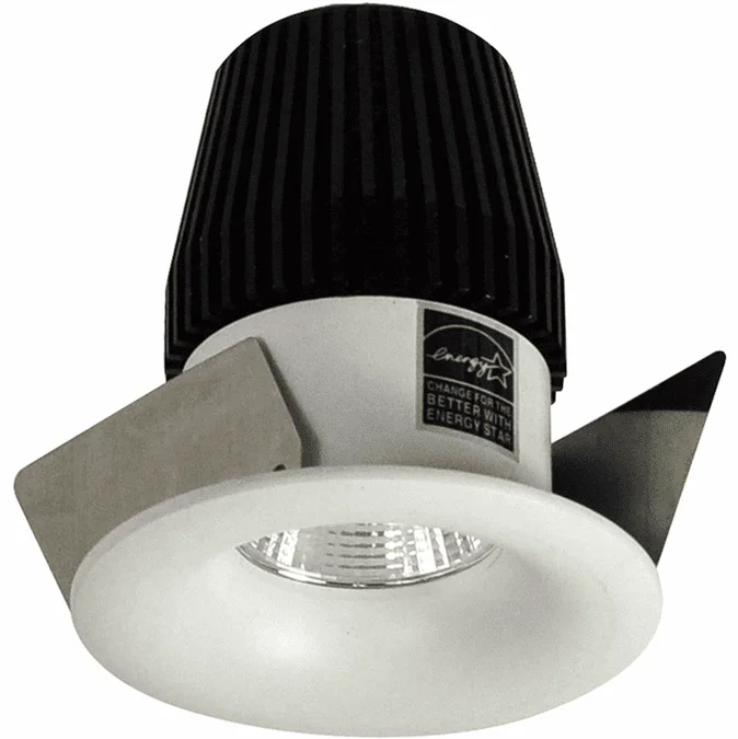 Nora NIOB-1RNBWW Iolite Modern White 1″ BWF Round Bullnose LED Recessed Ceiling Light Reflector