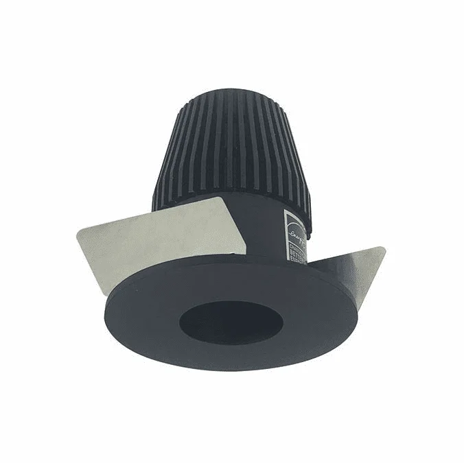 Nora NIOB-1RNGBB Iolite Modern Black 1” BWF Round LED Pot Light Reflector