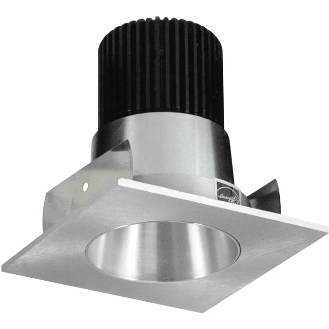 Nora NIOB-2SNDCXNN Iolite Contemporary Natural Metal LED 2″ Square Reflector with Round Aperture Recessed Light Insert