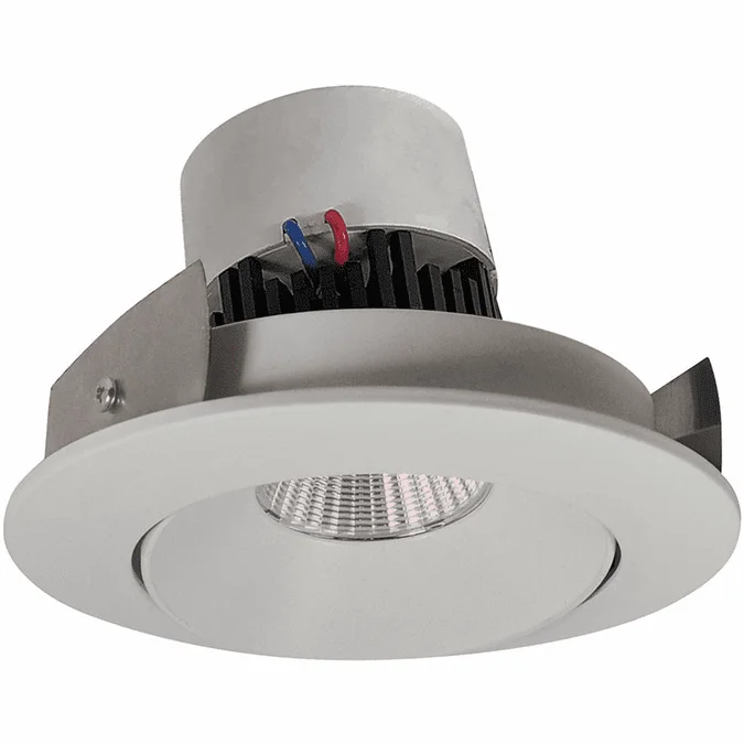 Nora NPR-4RCWW Pearl Modern White LED 4″ Pearl Round Adjustable Cone LED Retrofit