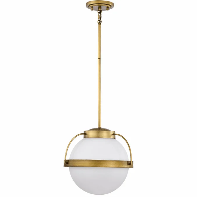 Nuvo 60/7784 Lakeshore Contemporary Natural Brass 13″ Pendant Hanging Light
