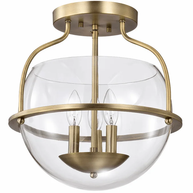 Nuvo 60/7821 Amado Modern Vintage Brass Overhead Lighting