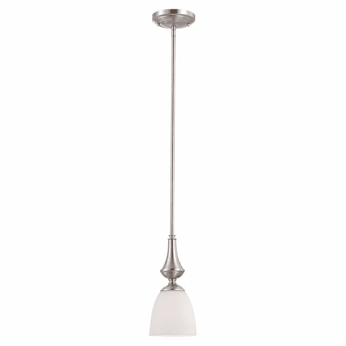 Nuvo 605037 Patton Brushed Nickel Finish Transitional Mini Drop Ceiling Light Fixture