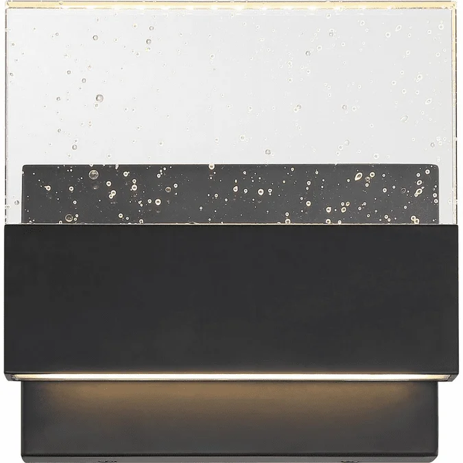 Nuvo 62/1512 Ellusion Contemporary Matte Black LED Light Sconce